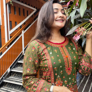 Chini Gura Premium Two Piece (Dark Green)